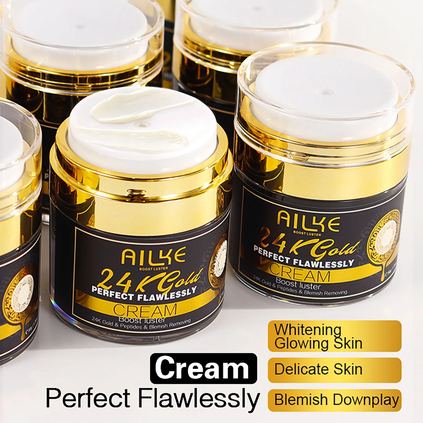 AILKE 24K Gold Flawlessly Skin Care Range Whitening Serum