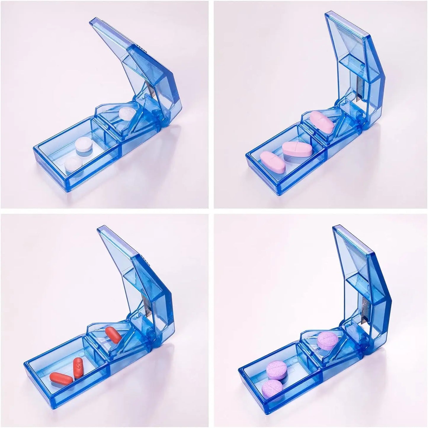 Pill Splitter With V Shaped Grip For Accurate Pill Cutting