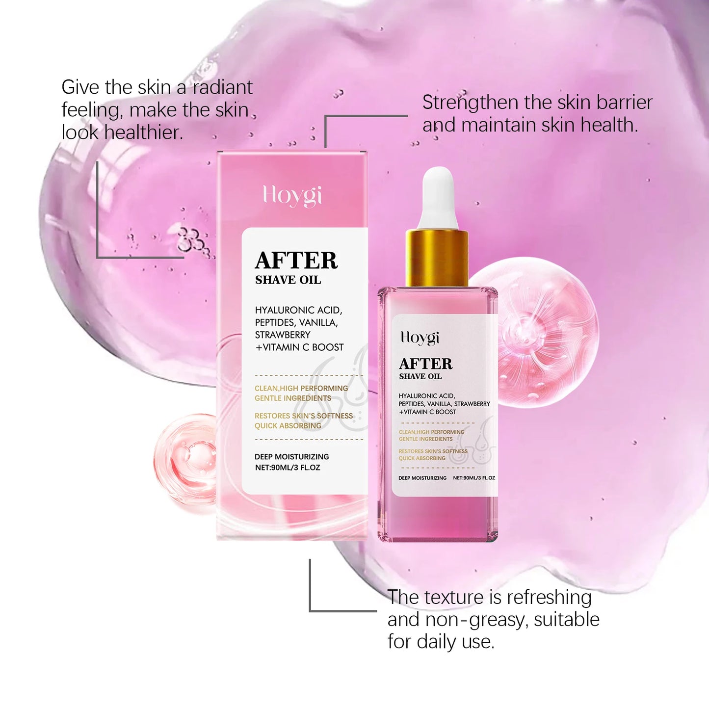 Hoygi Sensitive Skin Shaving Cream With After Shave Oil