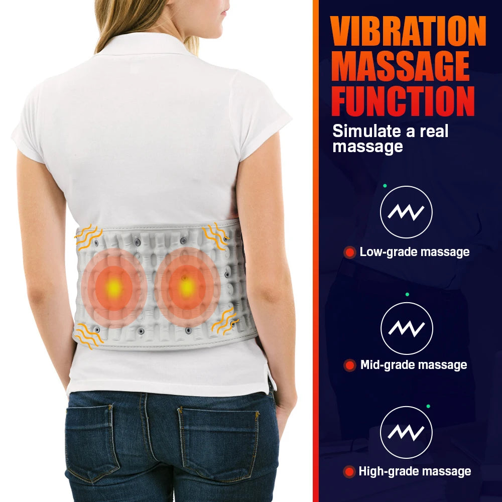 Hailicare Back Heating Support Belt With Airbag Heating Waist Brace