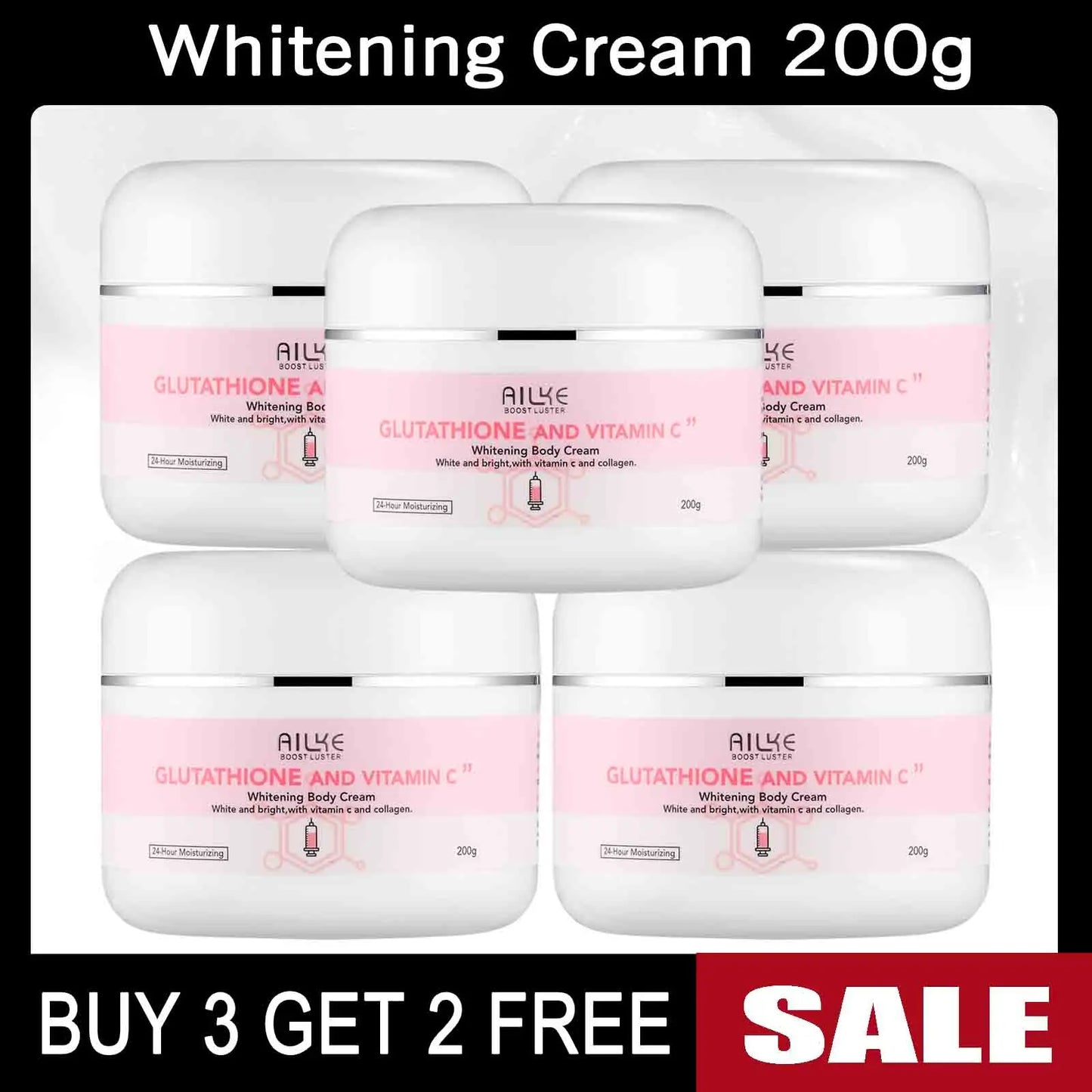 AILKE Whitening Skin Care Set With Glutathion Vitamin C