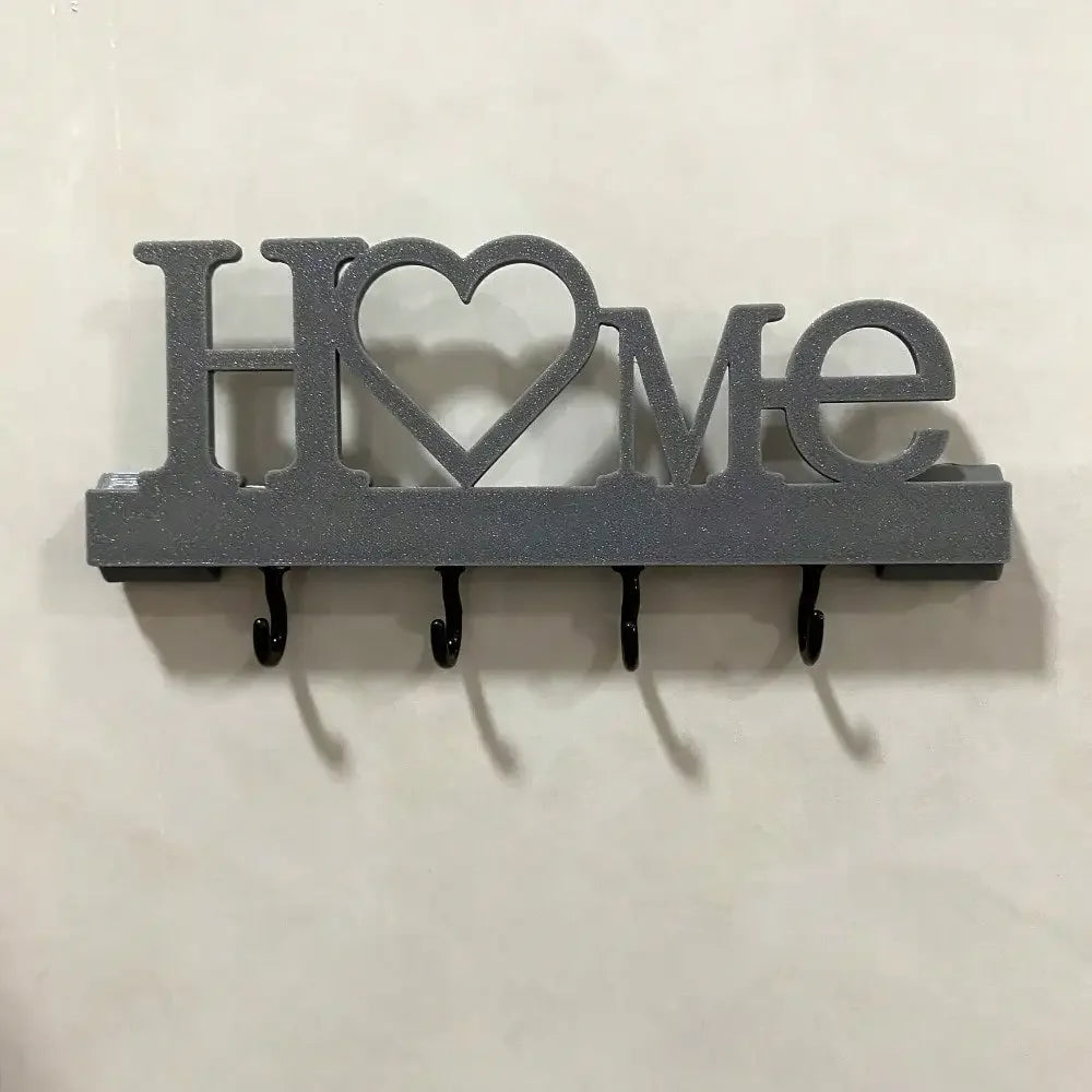Heart Shape Key Holder Wall Mounted No Drill Entryway Organizer