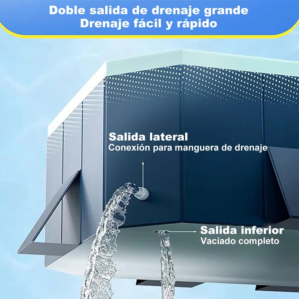 Foldable Outdoor Pool for Garden and Family Use NonInflatable