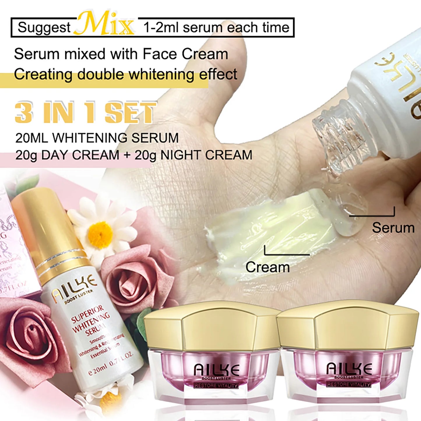 KYLIEFIT Whitening Anti-Wrinkle Freckle Face Cream With Collagen Hyaluronic Acid