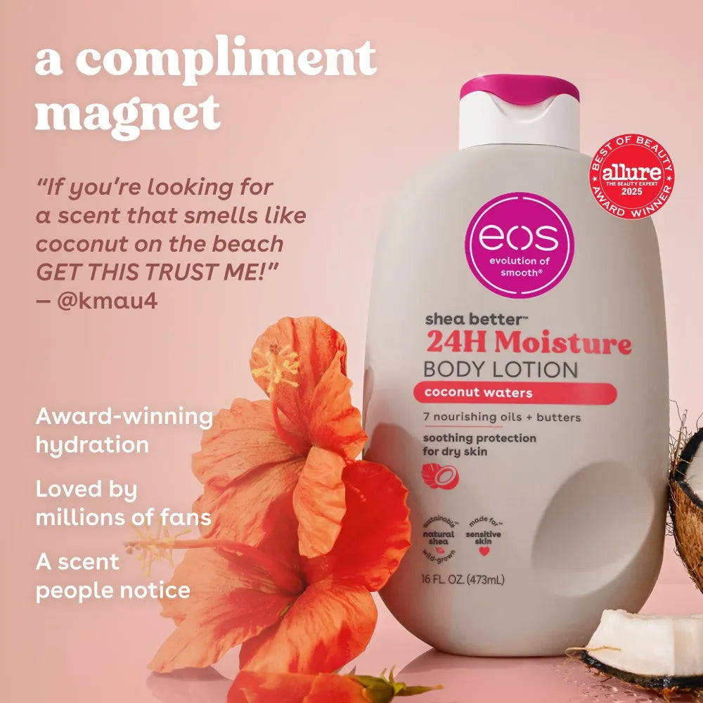 Coconut Waters Body Lotion For Dry Skin With Shea Butter