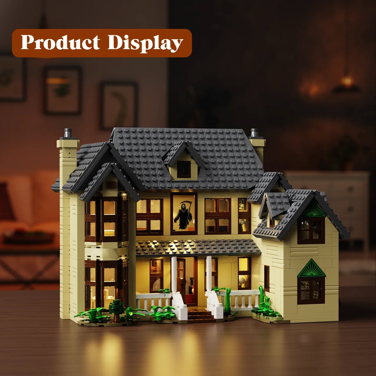 Horror House Building Set Haunted House Model For Halloween Decor