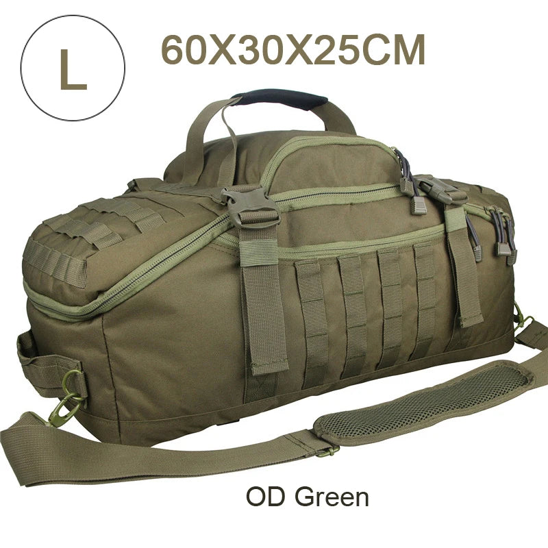 QCN Molle Tactical Travel Bag For Camping Hiking Gym