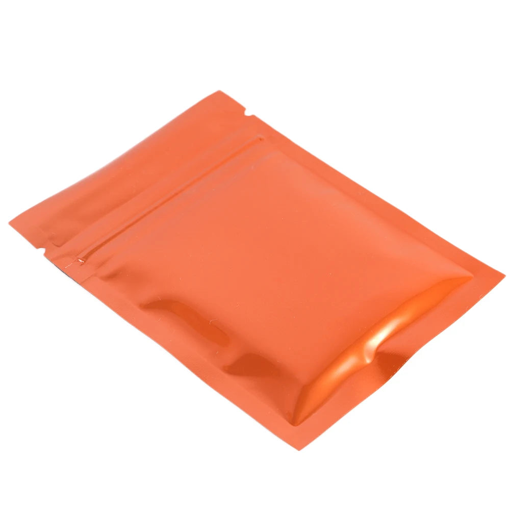 VoluPack Flat Glossy Aluminum Foil Ziplock Mylar Pouches