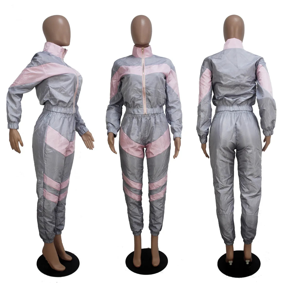 XTOCEAN Women Windbreaker Two Piece Tracksuit Waterproof Jacket Pants
