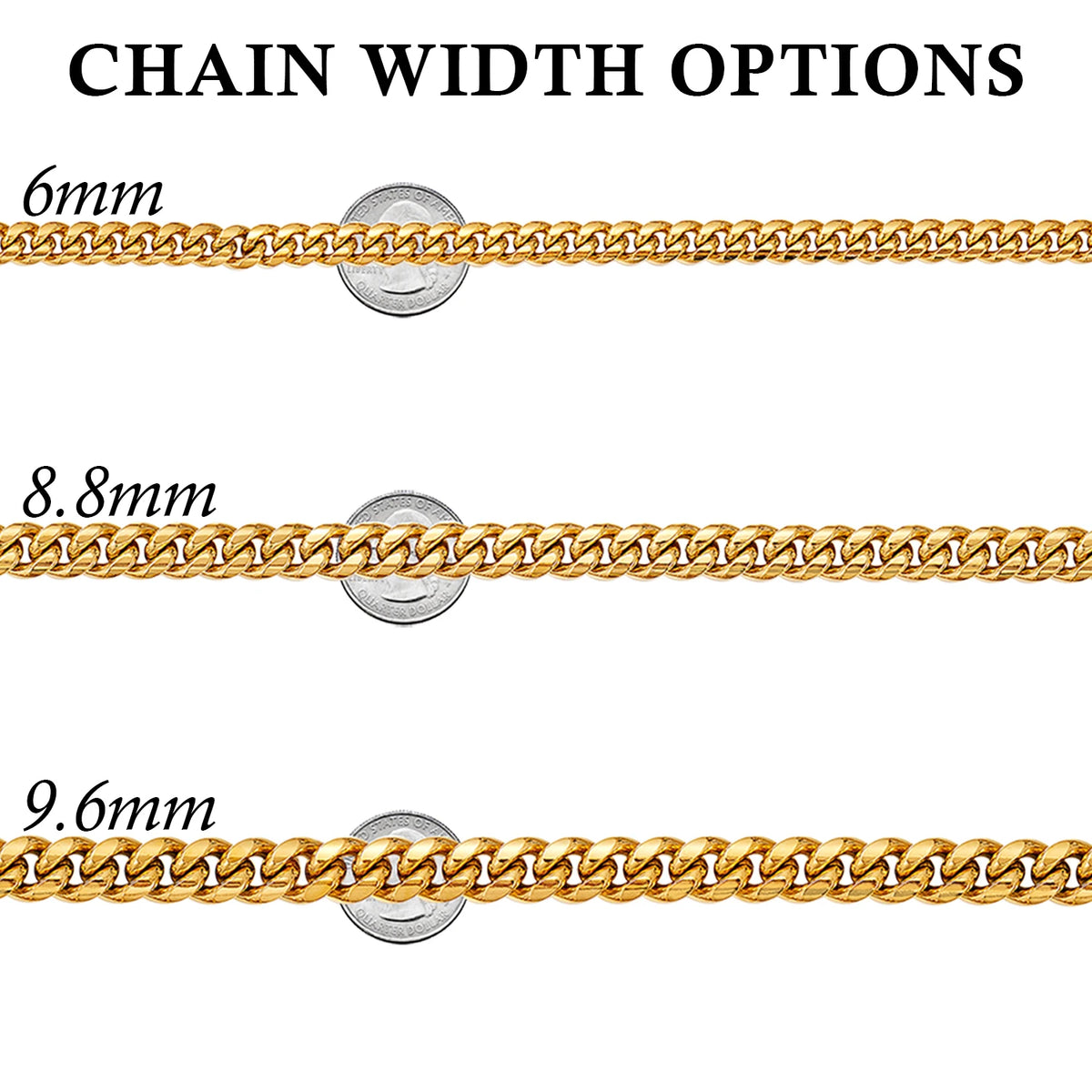 Mens Hip Hop Cuban Link Chain Necklace Rapper Style Jewelry
