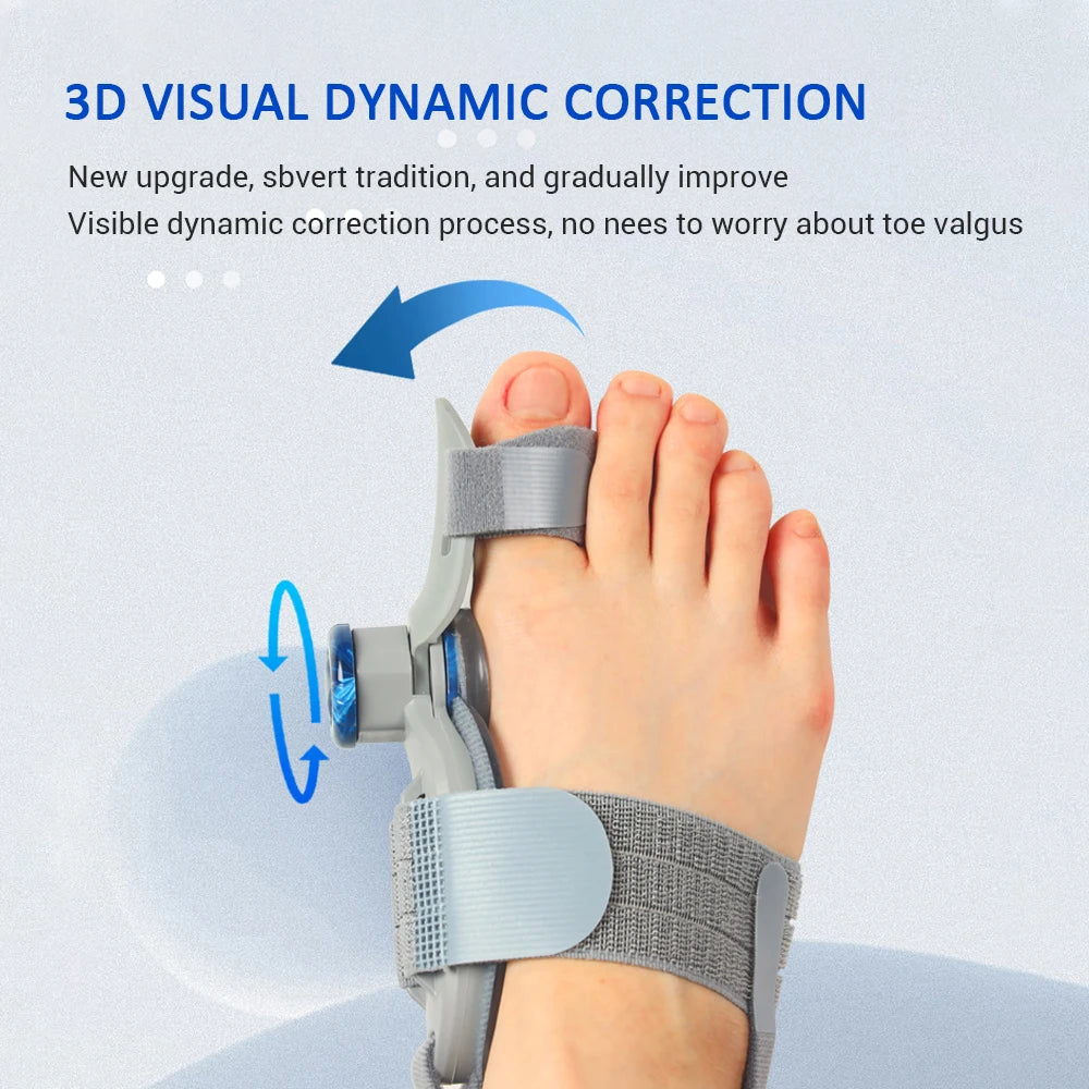 Hailicare Adjustable Bunion Corrector And Toe Separator For Hallux Valgus