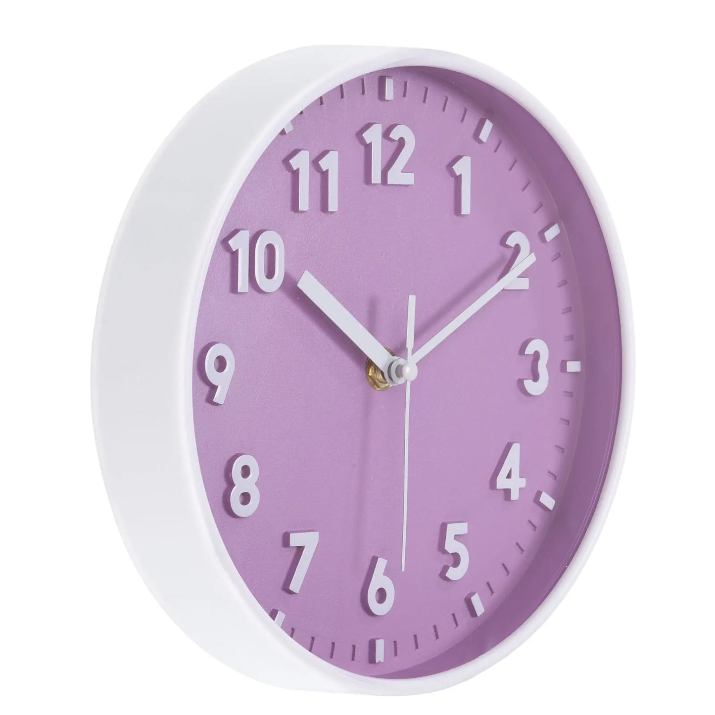 UXCELL Round Wall Clock Quartz Battery Operated Silent Non Ticking