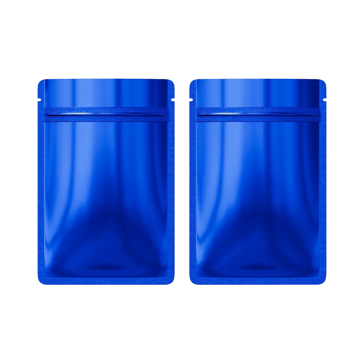 VoluPack Flat Glossy Aluminum Foil Ziplock Mylar Pouches