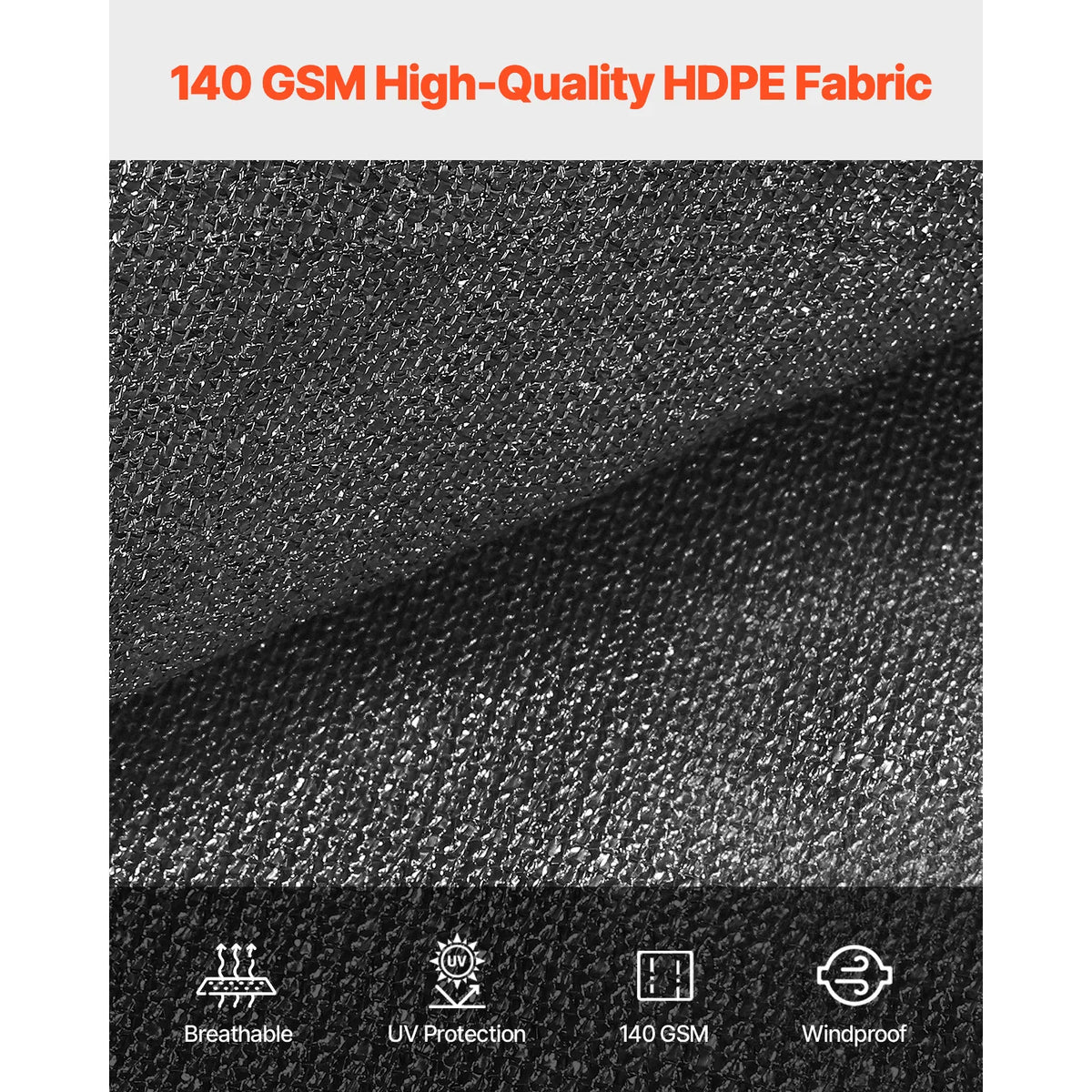 SucceBuy 90 Percent Sun Shade Cloth HDPE Pergola Canopy Cover
