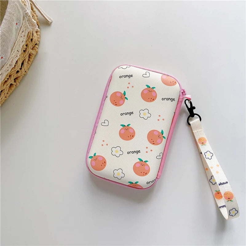 Lanyards Storage Bag Case For R36S R36H RG35XX H R36 Ultra K36 Video Game Console Handbag Pouch Protective Cover Box Accessories