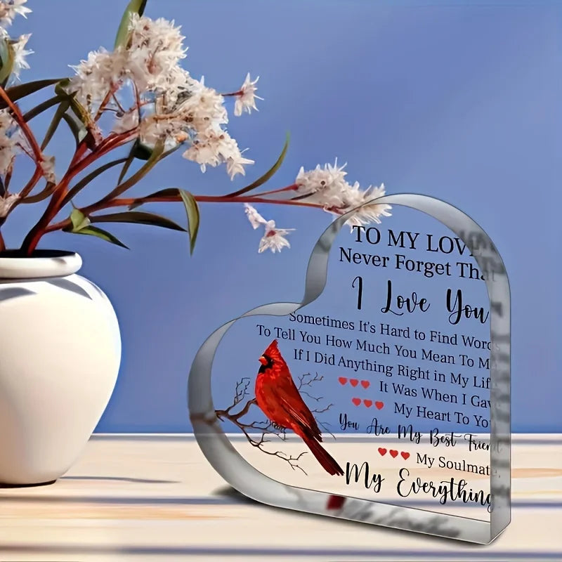 To My Love Acrylic Gift For Her Romantic Keepsake Anniversary