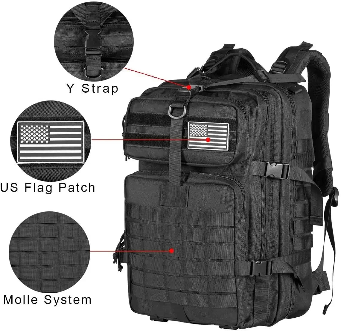 ReFire Gear Tactical Backpack Molle Edc Carry Pack