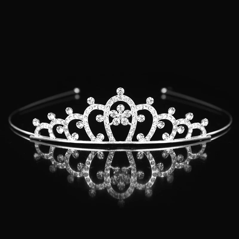 Crystal Princess Tiara Headband Bridal Wedding Party Hair Accessory