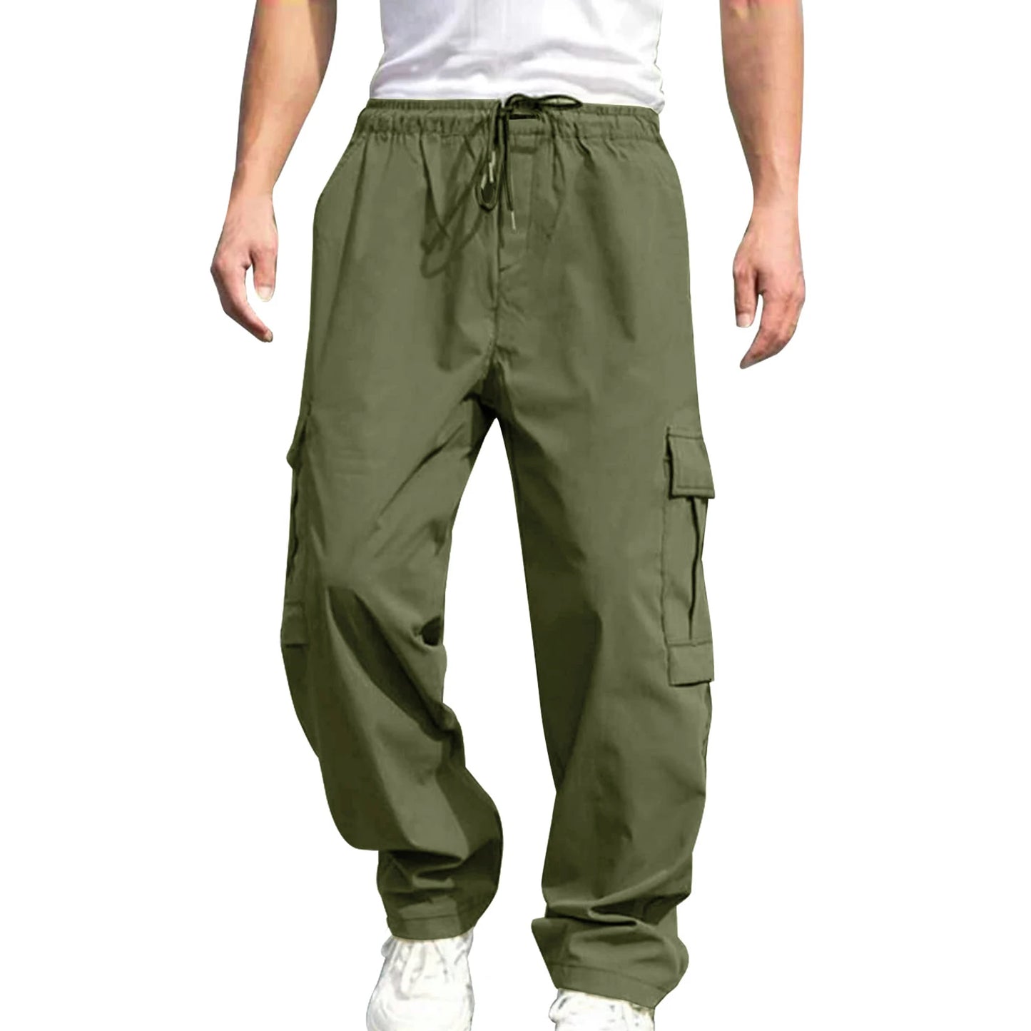 Hirigin Men's Loose Cargo Pants With Pockets