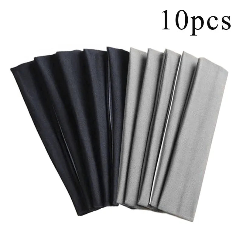 Elastic Hair Bands for Women Solid Color Set of 10 Hair Accessories