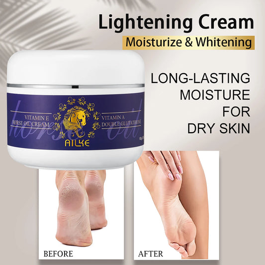 AILKE Nourishing Brightening Cream, For Body And Face Use, With Vitamin A And Glutathione, Repair Cracked Skin,100ML/3.5oz