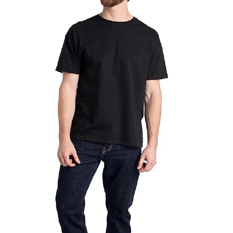 Men's Classic Crew Neck T Shirts Cotton Blend Short Sleeve 10 Pack
