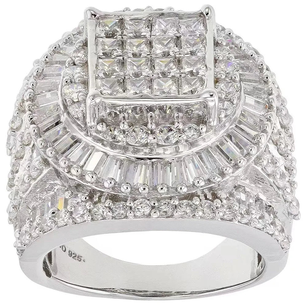 925 Sterling Silver Zircon Ring For Women