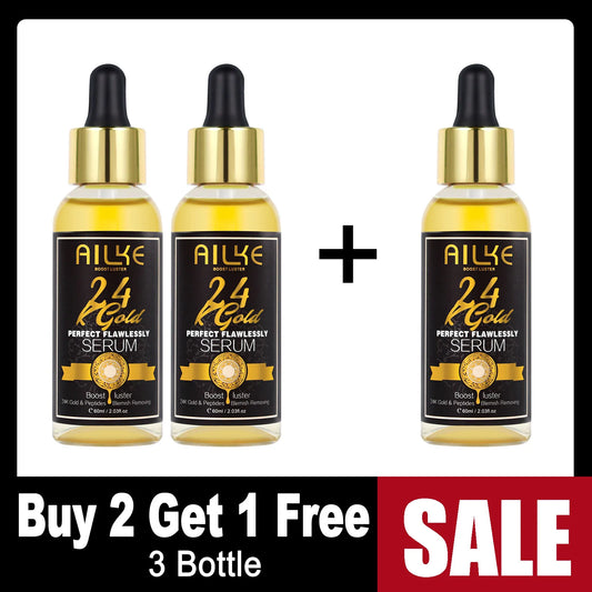 AILKE 24K Gold Flawlessly Skin Care Range Whitening Serum