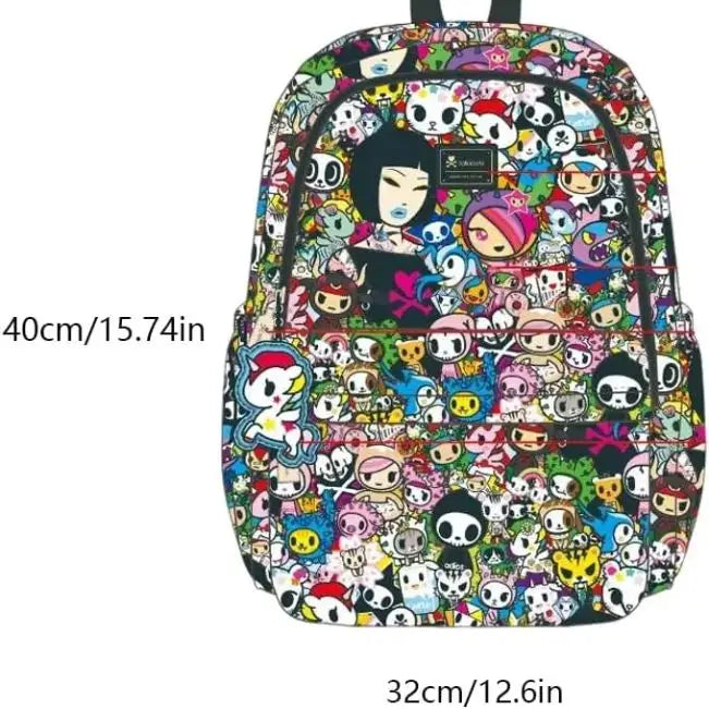 Tokidoki Official Licensed Backpack for Women Travel Shoulder Bag Unicorno Casual Daypack for Work Weekender School Bag