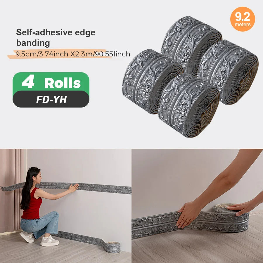 4Rolls Sxp Self-Adhesive Edge Banding Strip For Indoor Use