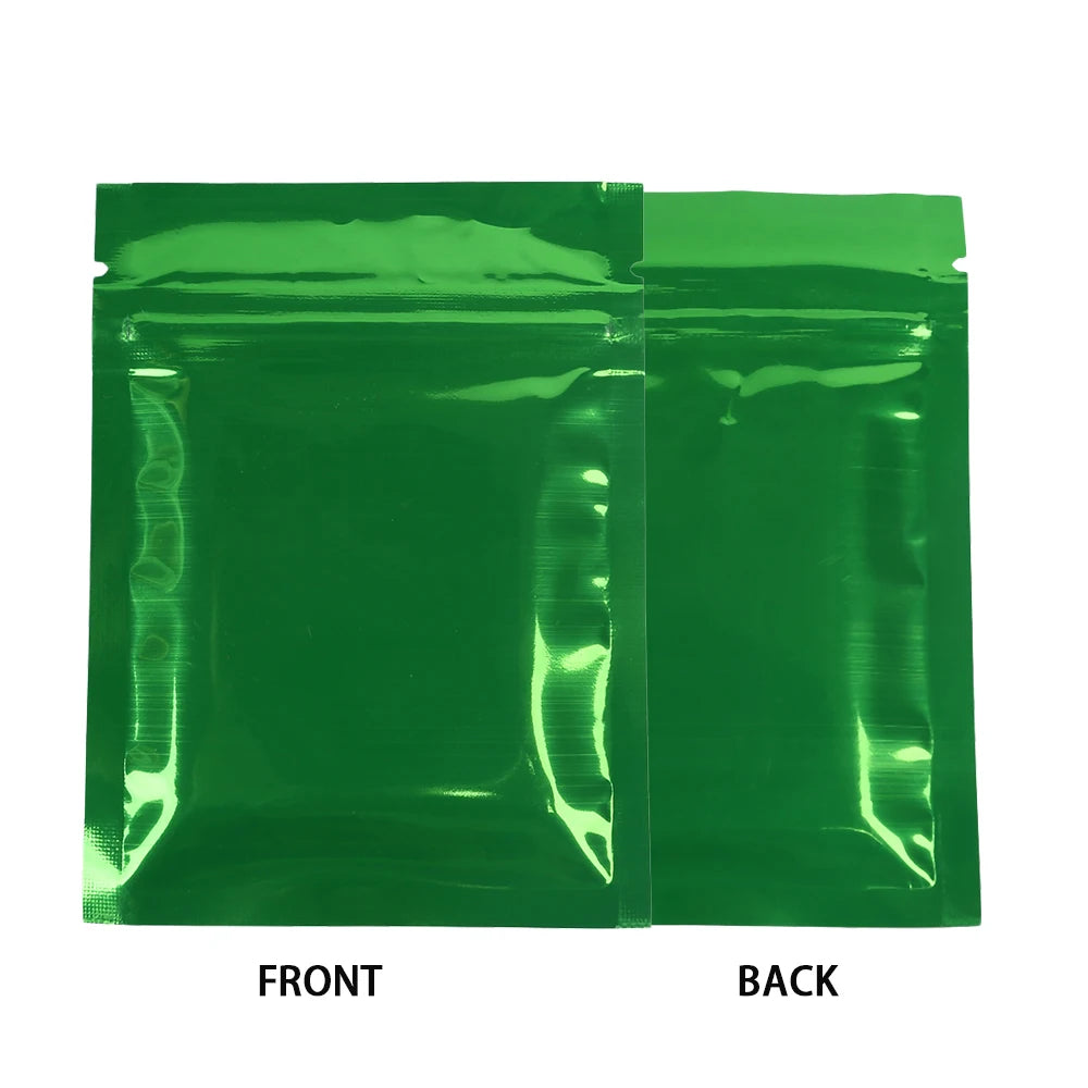 VoluPack Flat Glossy Aluminum Foil Ziplock Mylar Pouches