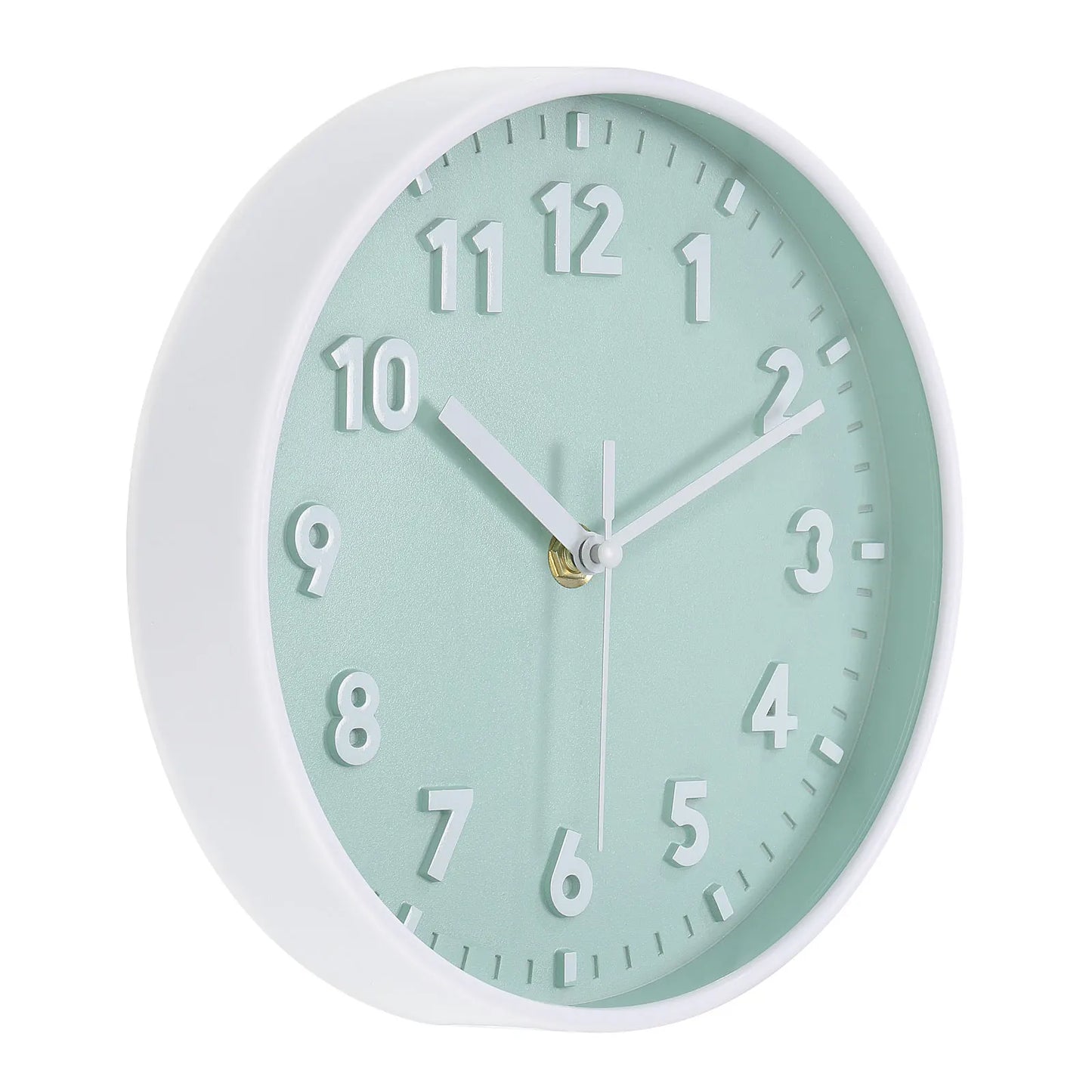 UXCELL Round Wall Clock Quartz Battery Operated Silent Non Ticking