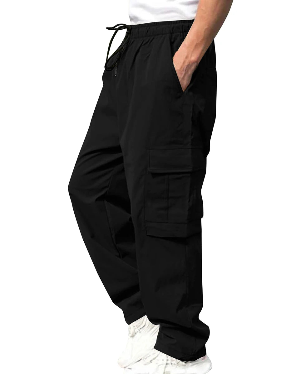 Hirigin Men's Loose Cargo Pants With Pockets