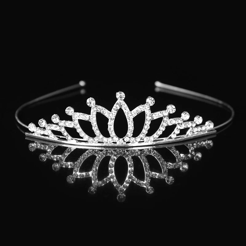 Crystal Princess Tiara Headband Bridal Wedding Party Hair Accessory