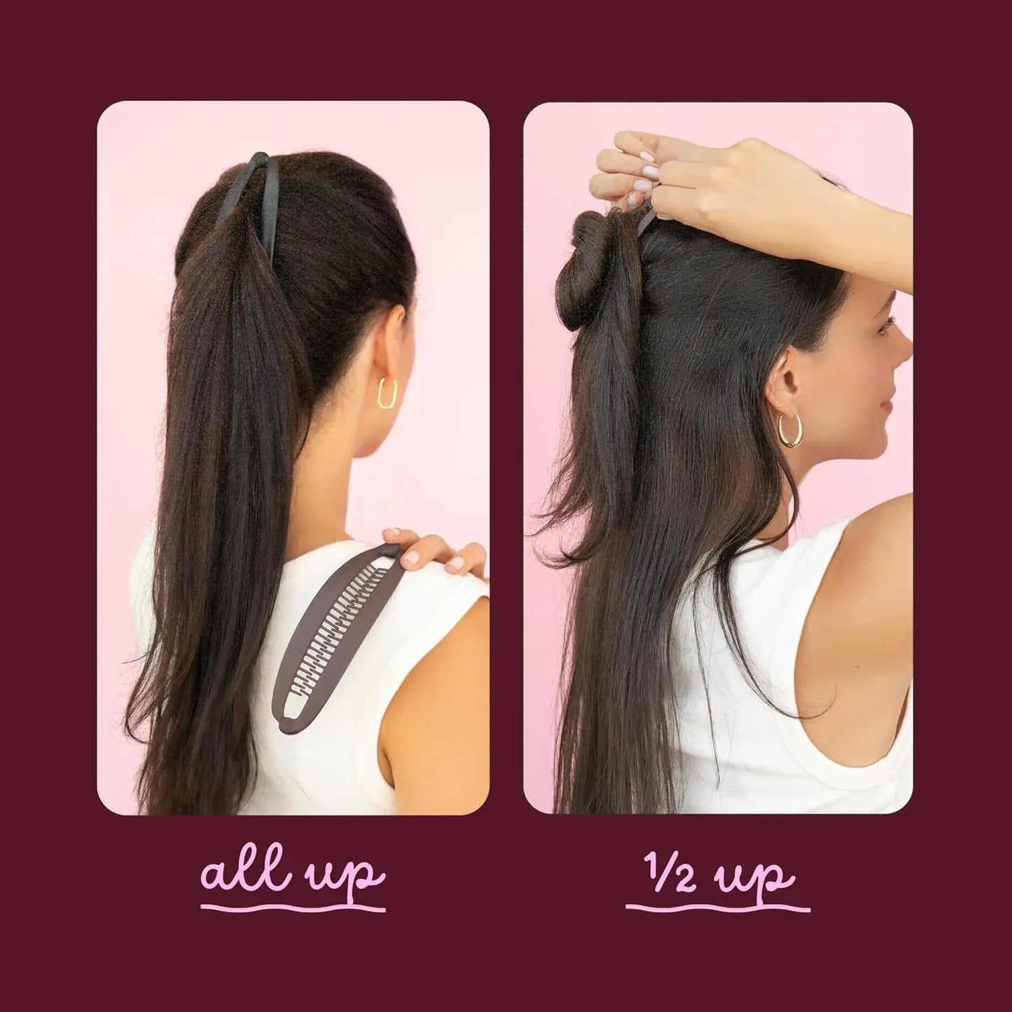 Volumizing Banana Hair Clip For Medium To Thick Hair Set Of 2