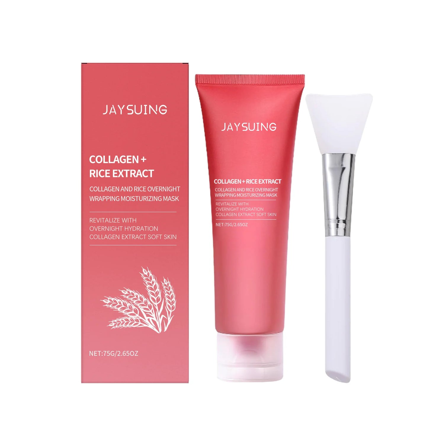 Jaysuing Rice Moisturizing Peel Off Mask Hydrating Anti Wrinkle Brightening
