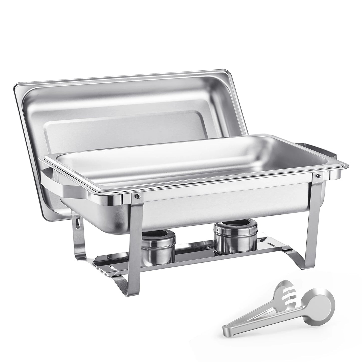 SucceBuy Stainless Steel Chafing Dish Buffet Set With Pans