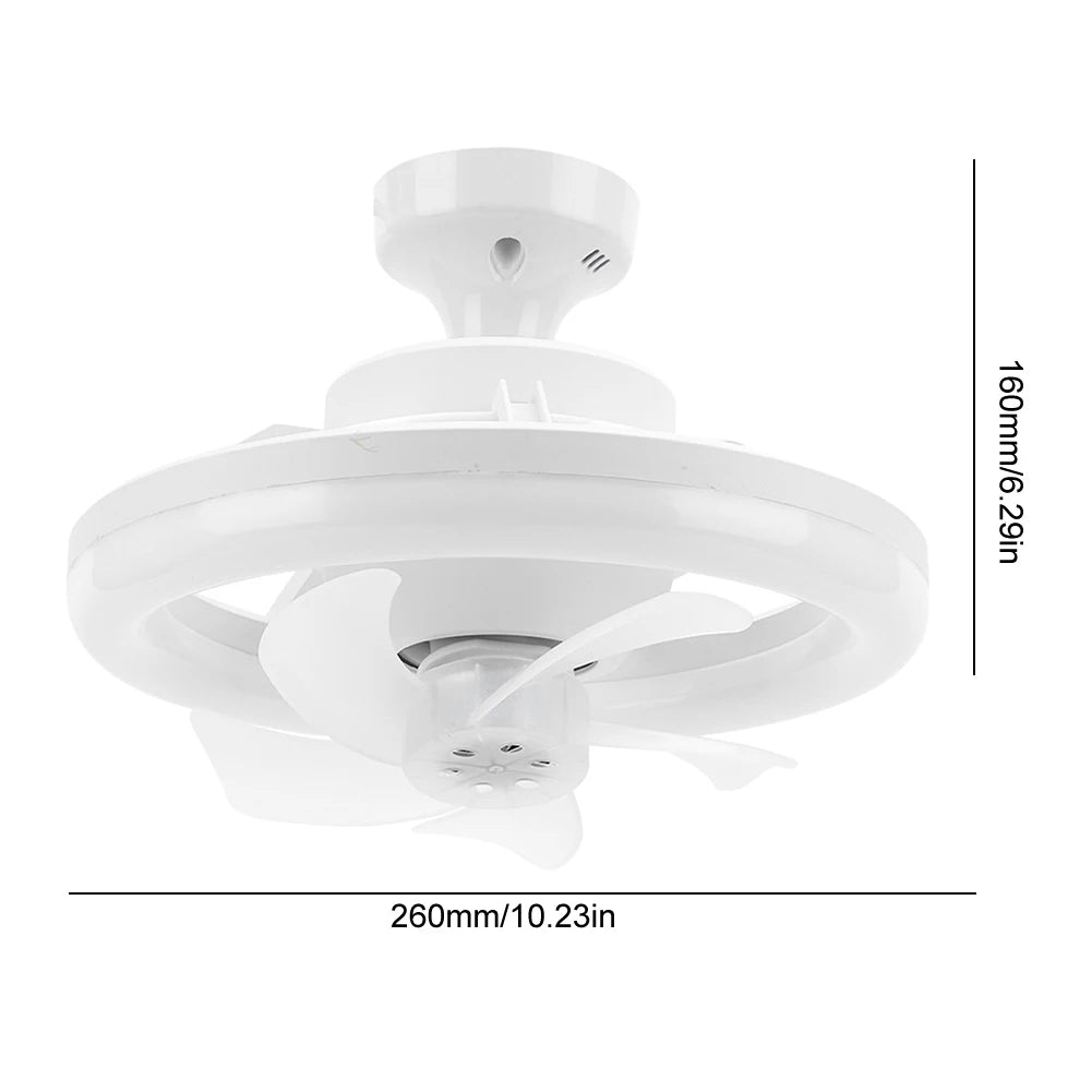 Alloet Modern Ceiling Fan With LED Light Remote Control