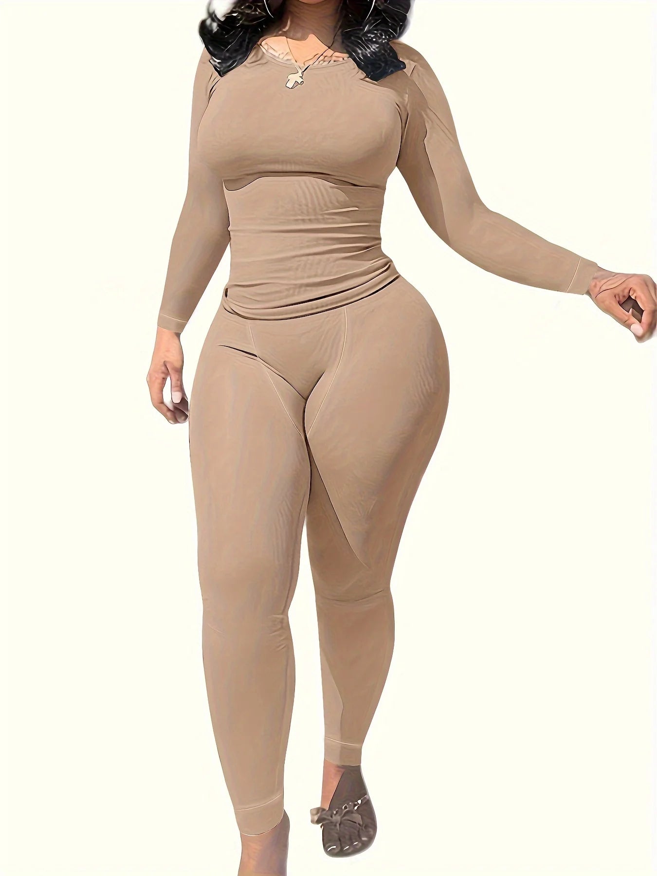 Women Two Piece Exercise Set Breathable Quick Dry Activewear Polyester