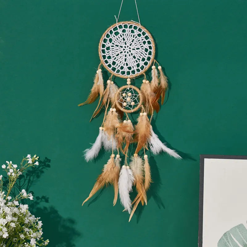 Moon Dream Catcher Bohemian Wall Hanging Bedroom Decor Collection