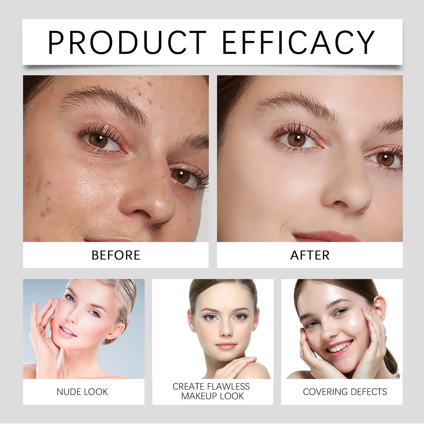 Eelhoe Eraser Foundation Stick Full Coverage Skin Tint Concealer