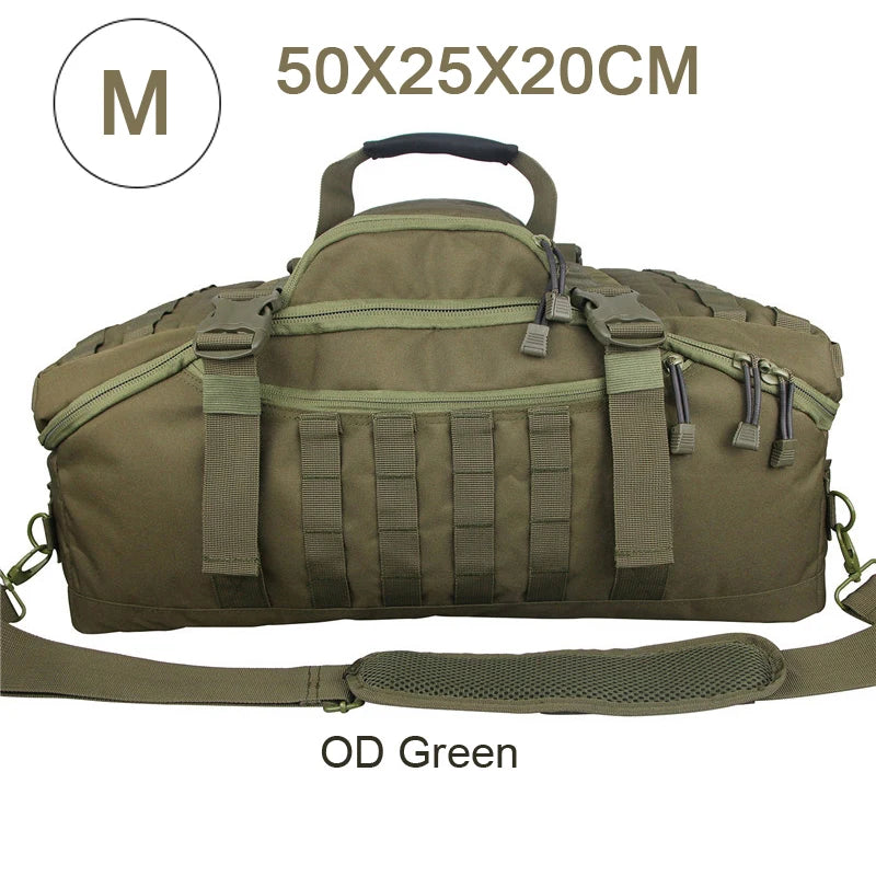 QCN Molle Tactical Travel Bag For Camping Hiking Gym