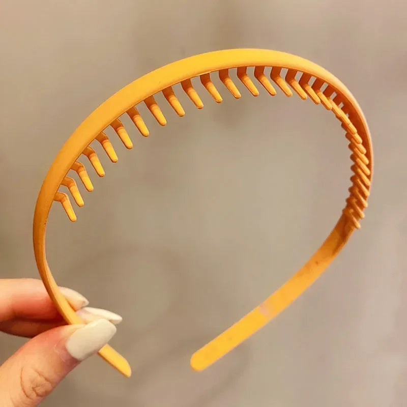 PjNewesting Women Matte Toothed Hairband Headband Hair Accessory