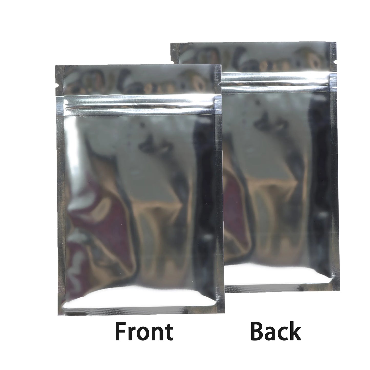 VoluPack Flat Glossy Aluminum Foil Ziplock Mylar Pouches