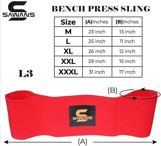 Bench Press Sling for Power Lifting and Push Up Training
