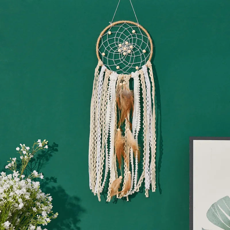 Moon Dream Catcher Bohemian Wall Hanging Bedroom Decor Collection