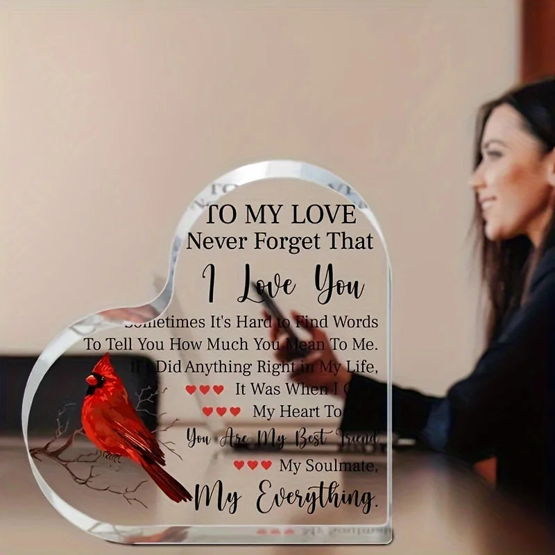 To My Love Acrylic Gift For Her Romantic Keepsake Anniversary