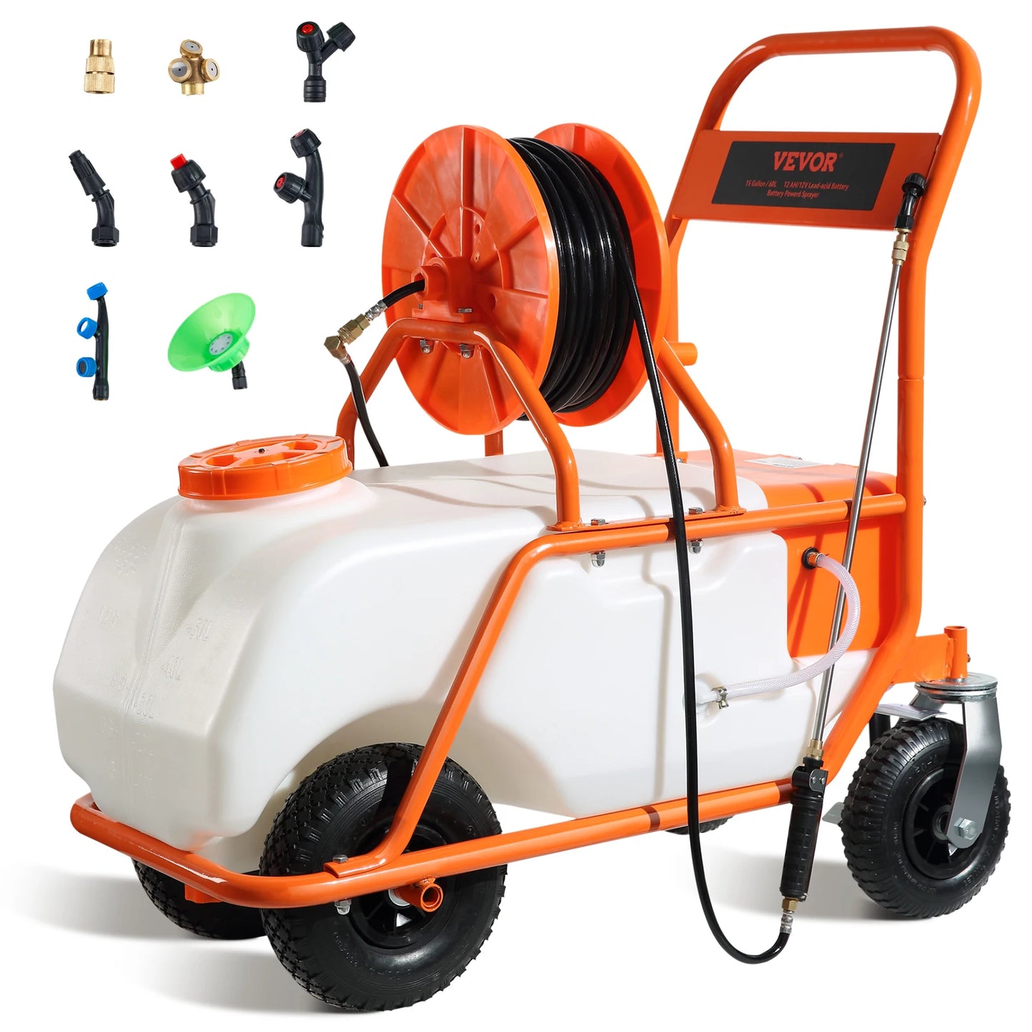 Succebuy Battery Powered Garden Weed Sprayer With Wheeled Cart