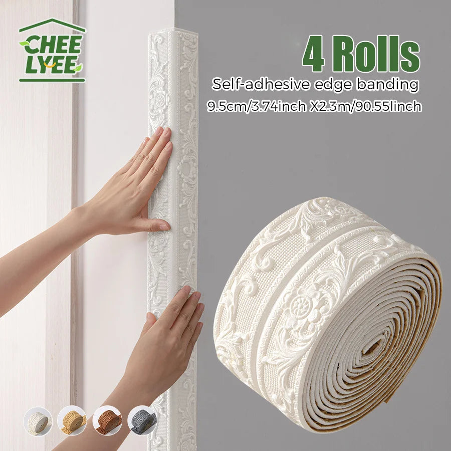 4Rolls Sxp Self-Adhesive Edge Banding Strip For Indoor Use