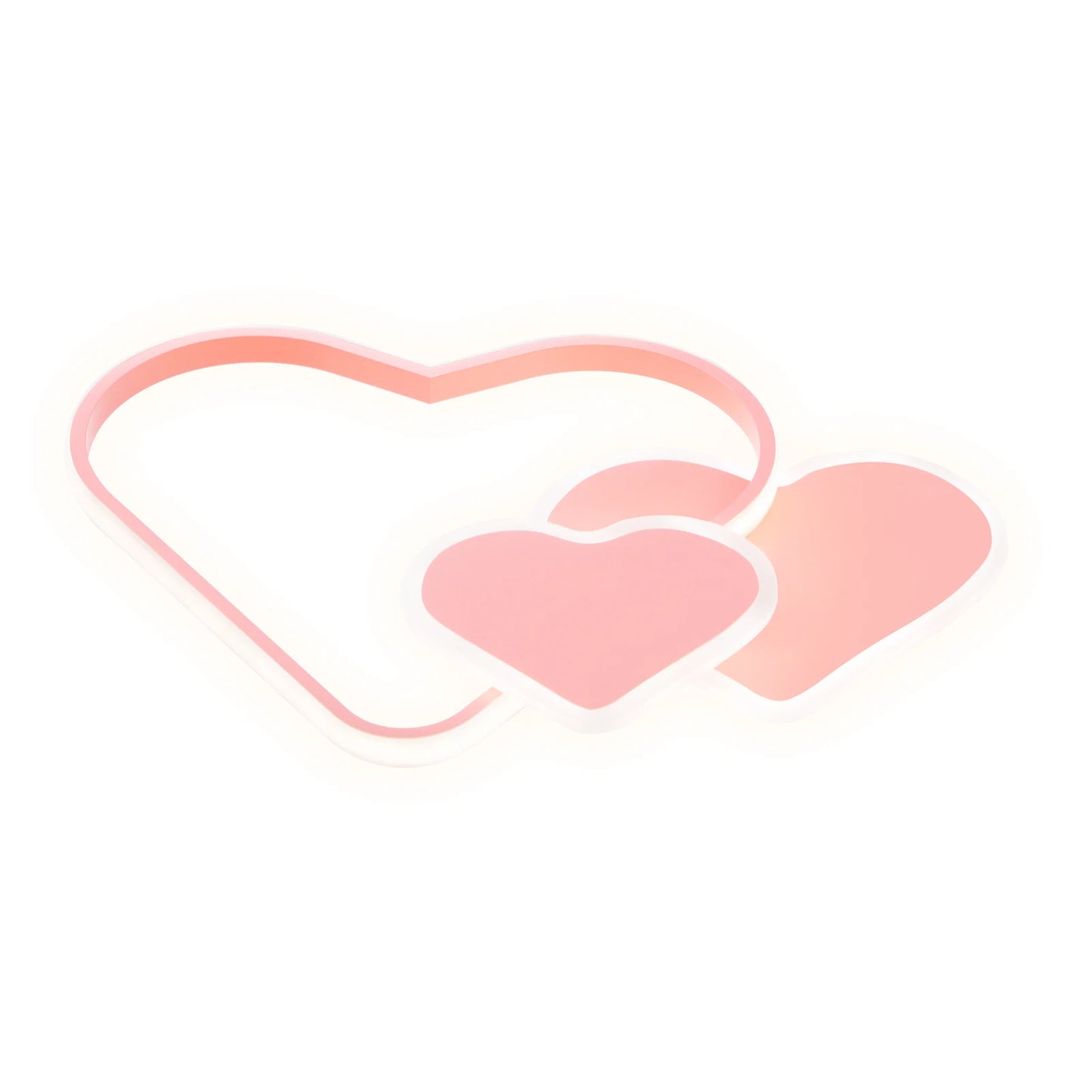 Heart Shaped LED Ceiling Light With Remote Control 36W